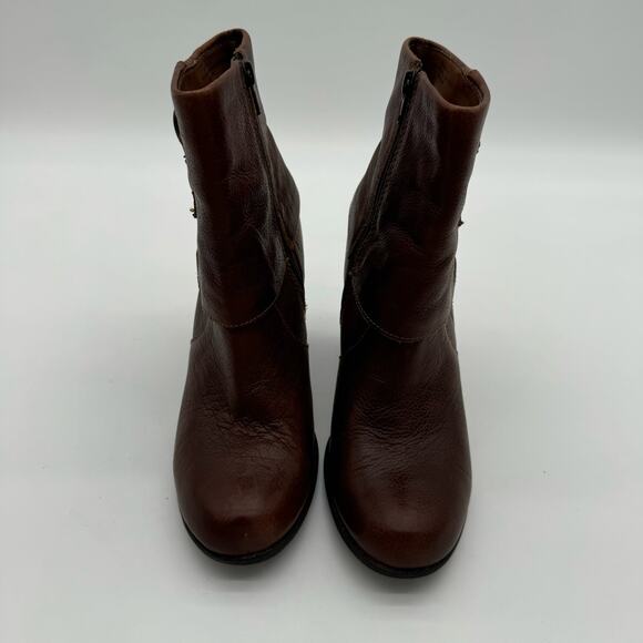 Born b.o.c. Traipse Brown Leather Ankle Double Buckle Comfort Booties 8 - Picture 5 of 8